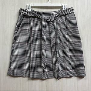 Karl Lagerfeld NWT Women Pleated Front Plaid Skirt Size 8